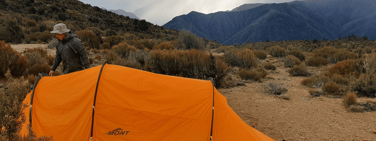 Mont Supercell Tent in Australian mountain camping