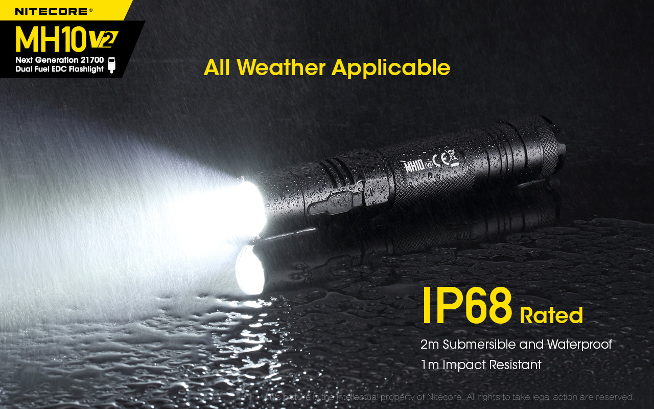 Nitecore MH10V2 EDC USB-C Rechargeable Torch 7