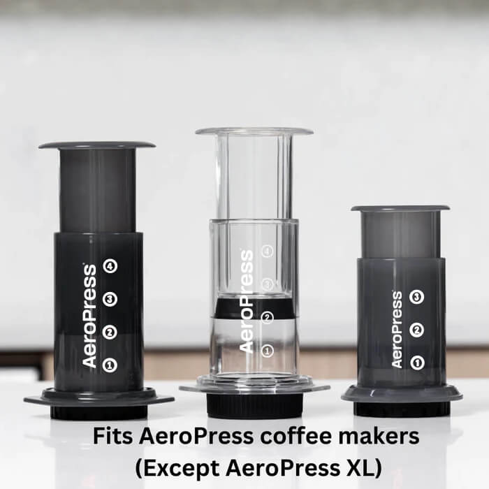 Aeropress Paper replacement filters is compatible with the Aeropress go, original and clear