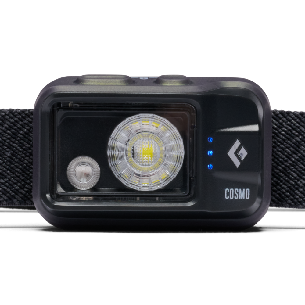 Black Diamond Cosmo Headlamp in Black, side angle 4
