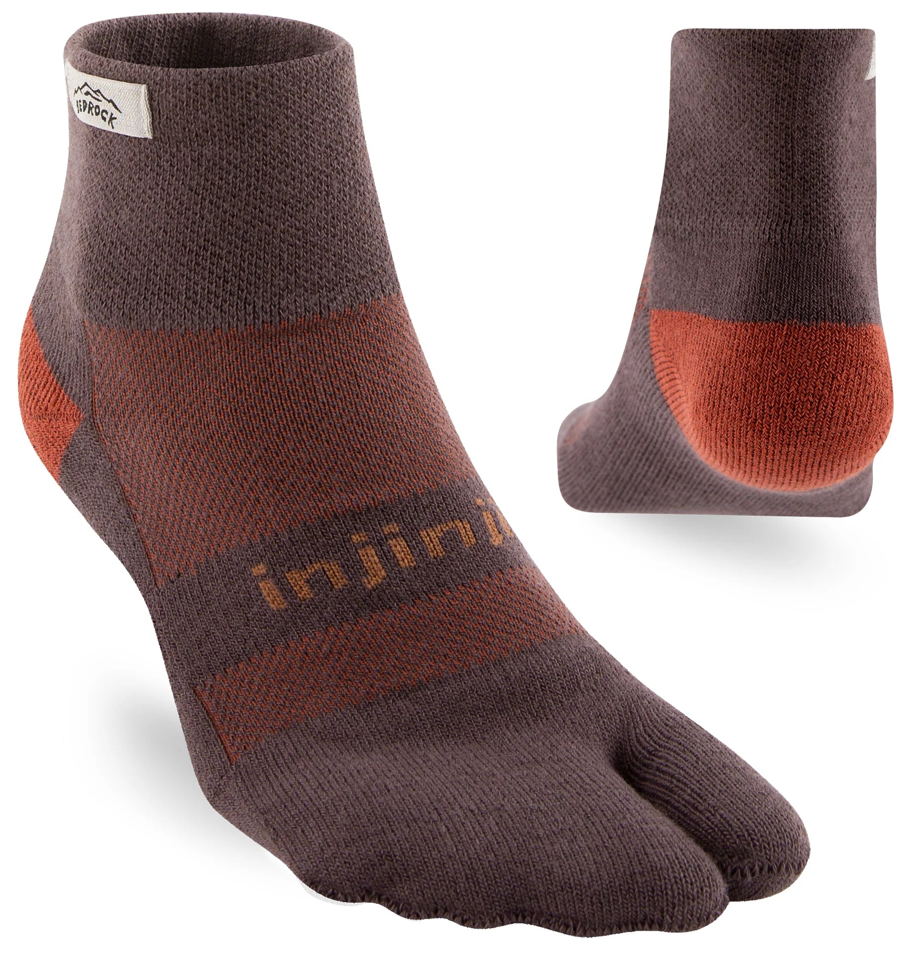 Bedrock X Injinji Performance Split-Toe Socks Mini Crew