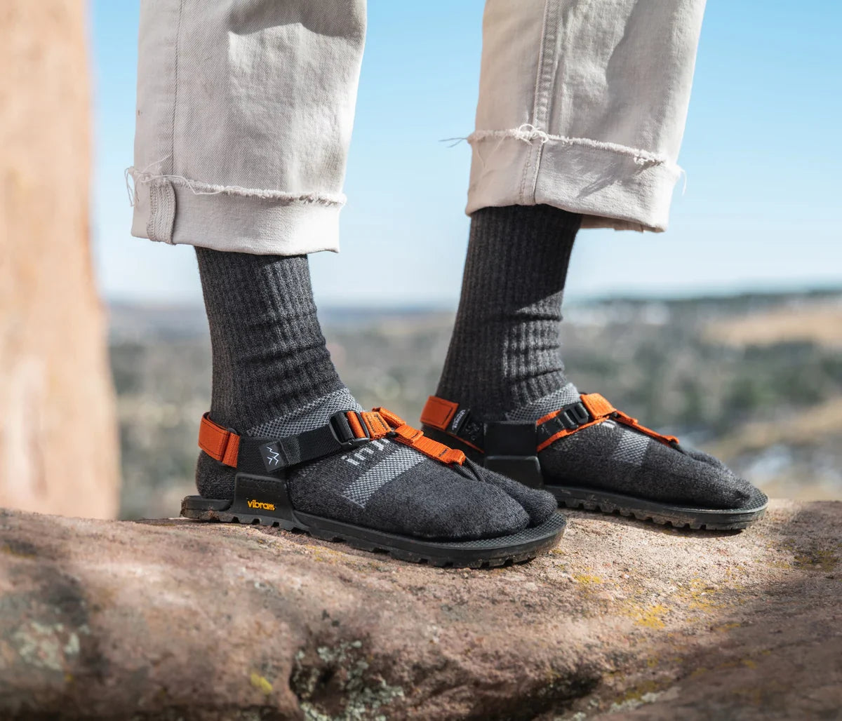 Bedrock X Injinji Performance Split-Toe Socks Crew 7