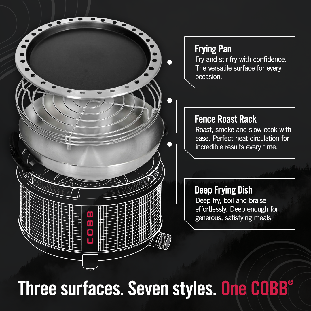 COBB Accessory Bundle (Wok, Frying Pan, Roast Rack)