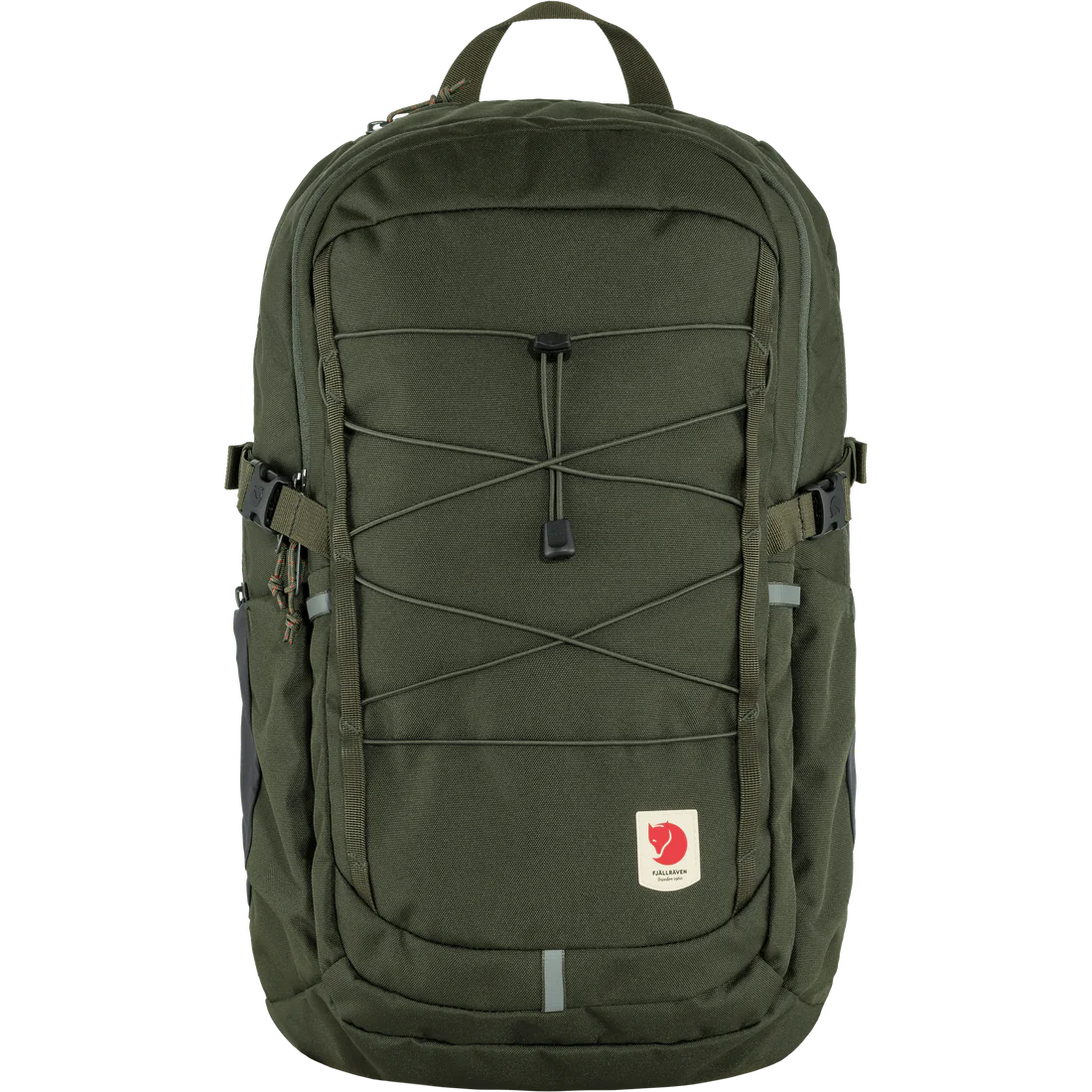 The fjallraven skule backpack in the deep forest colourway