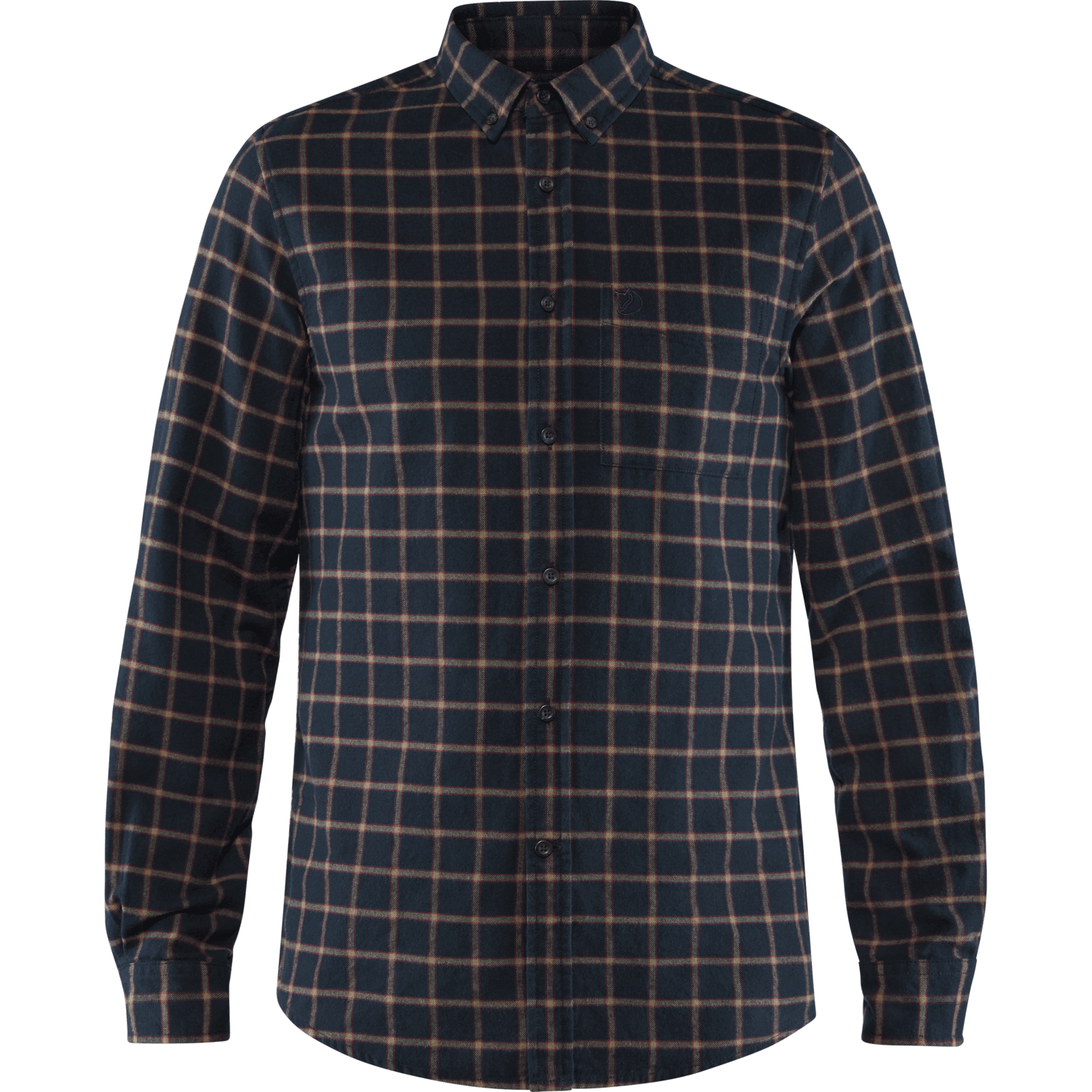 Fjällräven Övik Men's Flannel Shirt - Dark Navy 4