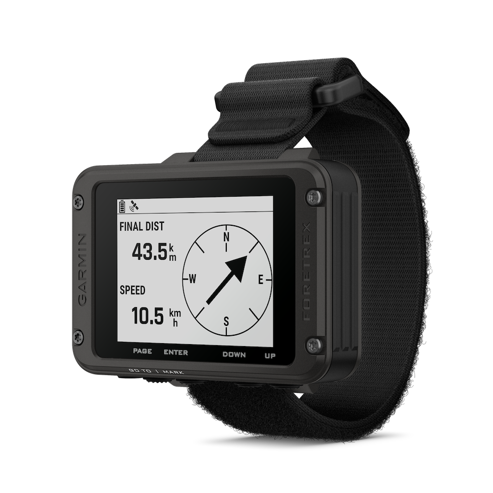 Garmin Foretrex Wrist mounted GPS on white background