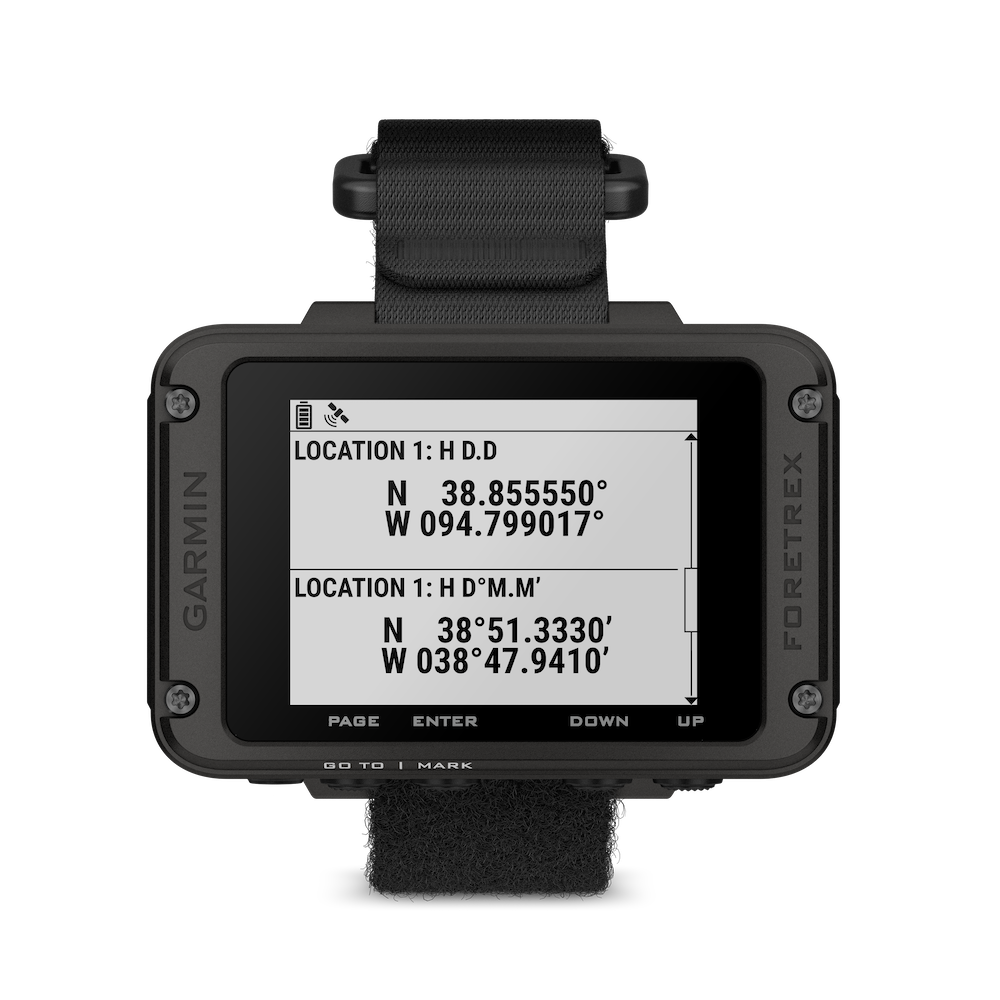 Garmin Foretrex 801 Wrist Mounted GPS - Location Screen 2