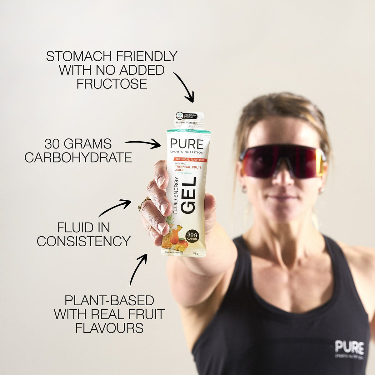 PURE Fluid Energy Gel - 30g carbohydrate