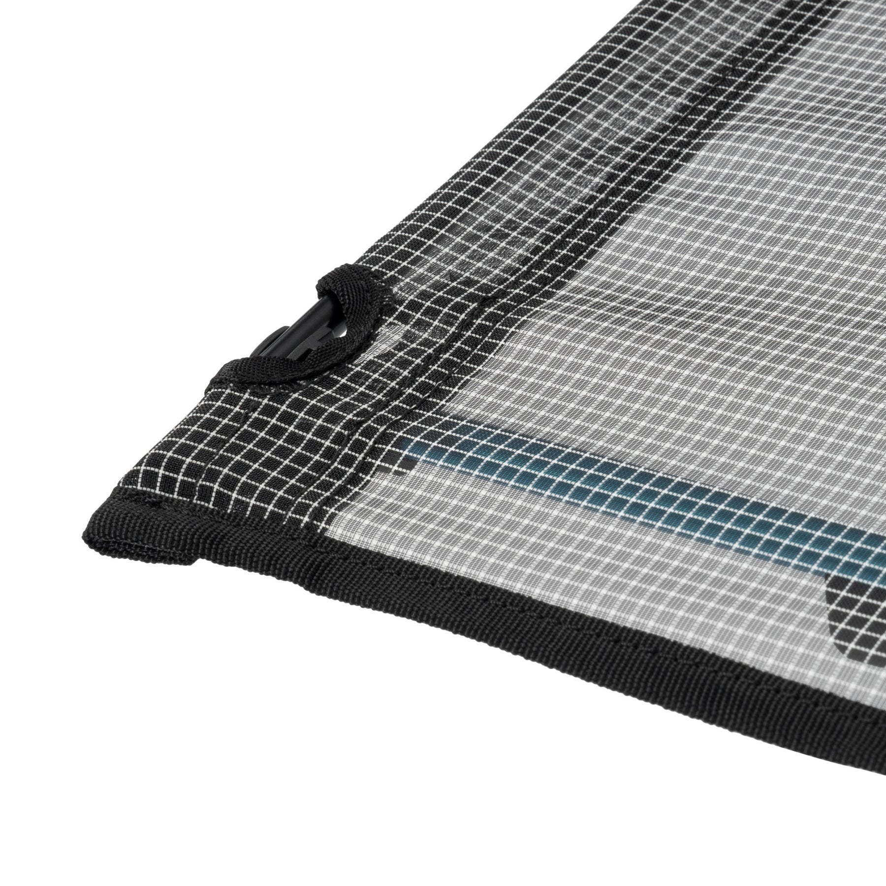 Close-up of a Helinox Camping Table Foldable with black trim on a white background