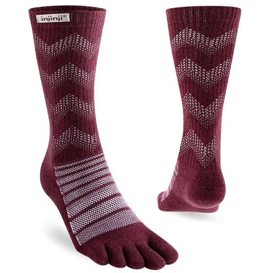 Injinji Outdoor Midweight Crew Wool Toe Socks