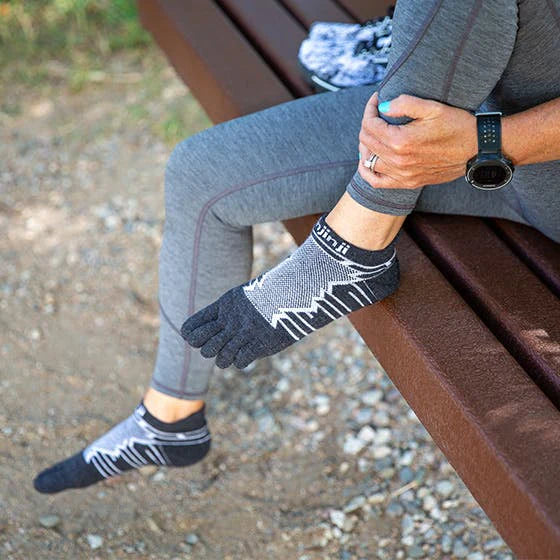 Injinji Ultra Run No-Show Wool Toe Socks