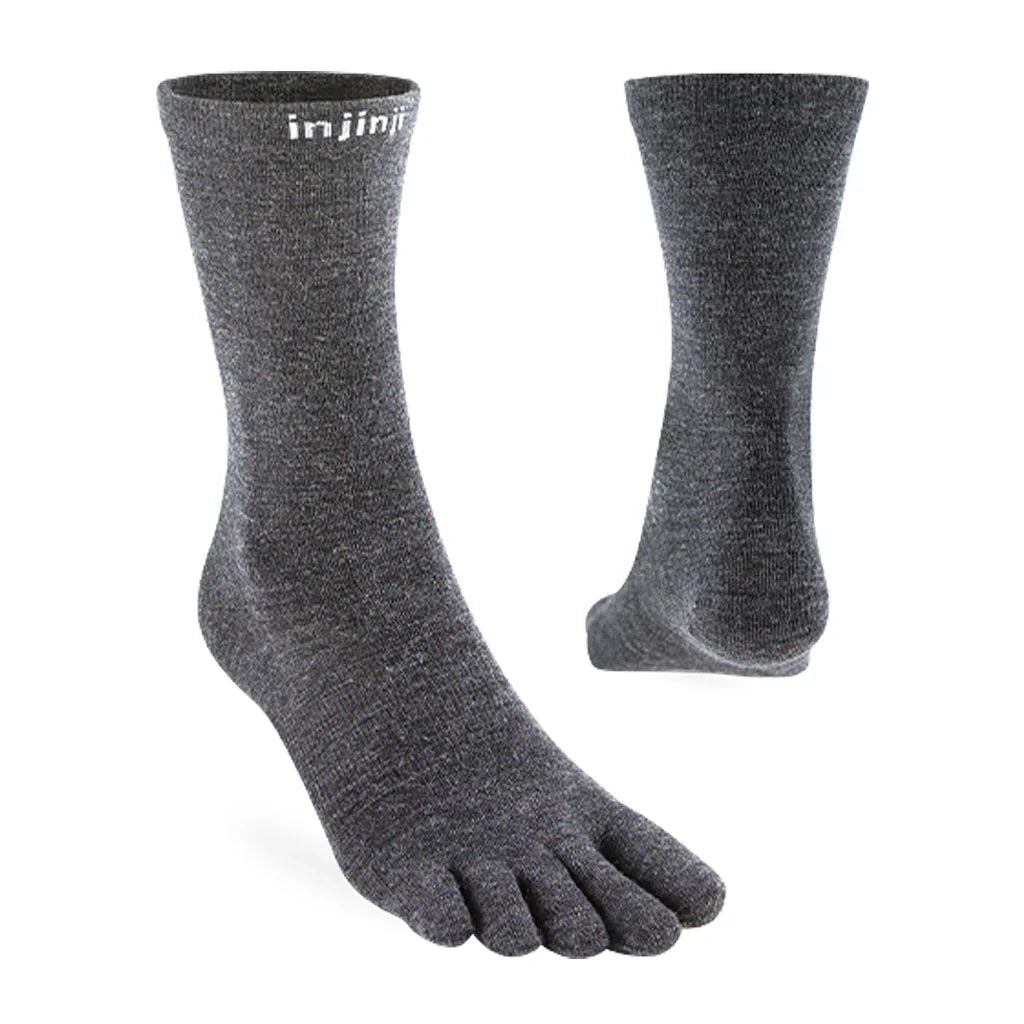 Injinji Liner Ultra Thin Crew Toe Socks - Wool 1