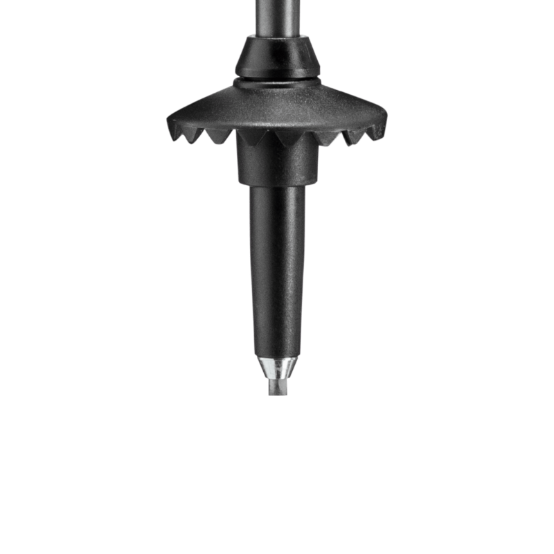 Leki budget trail hiking poles close up of the carbide tip