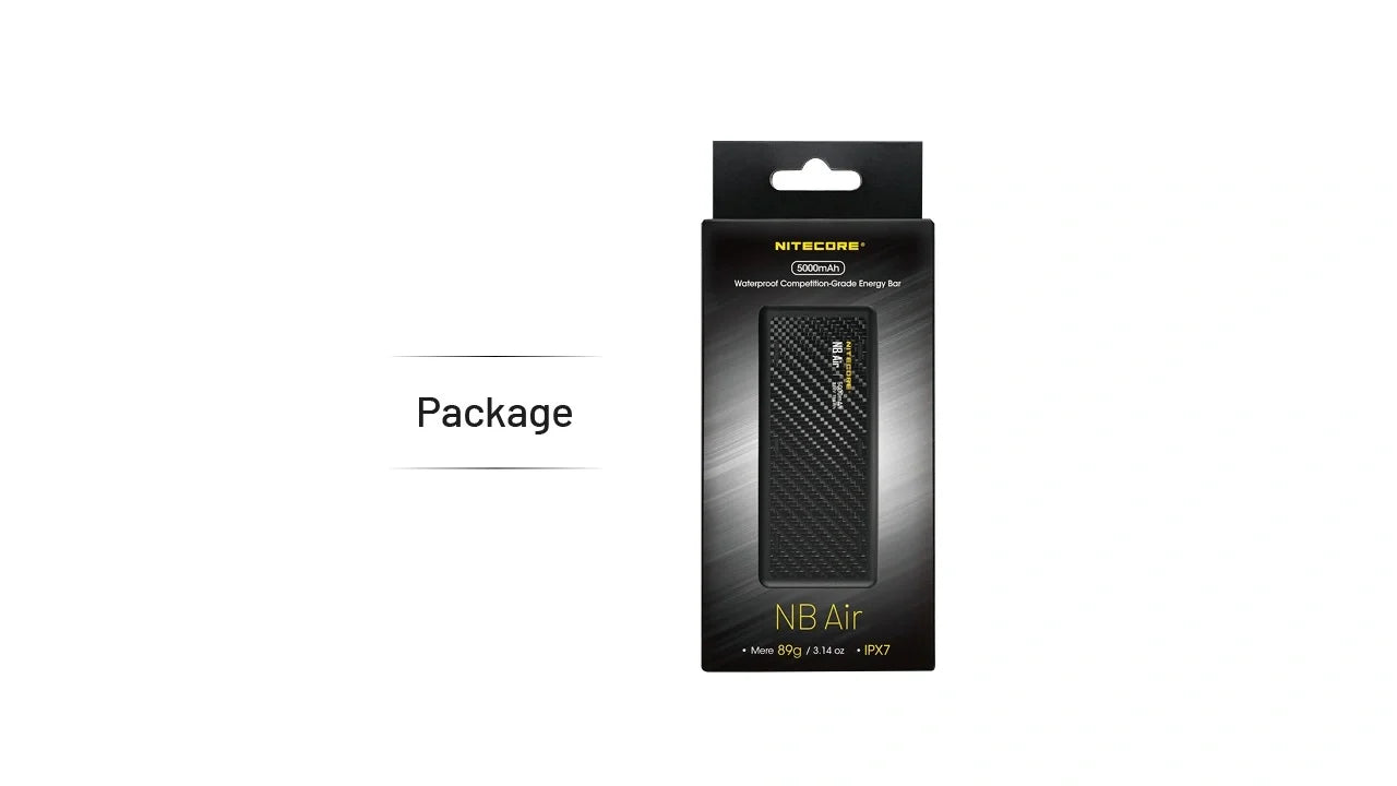 Nitecore NB Air Ultra-Slim Portable Power Bank 5000mAh 14
