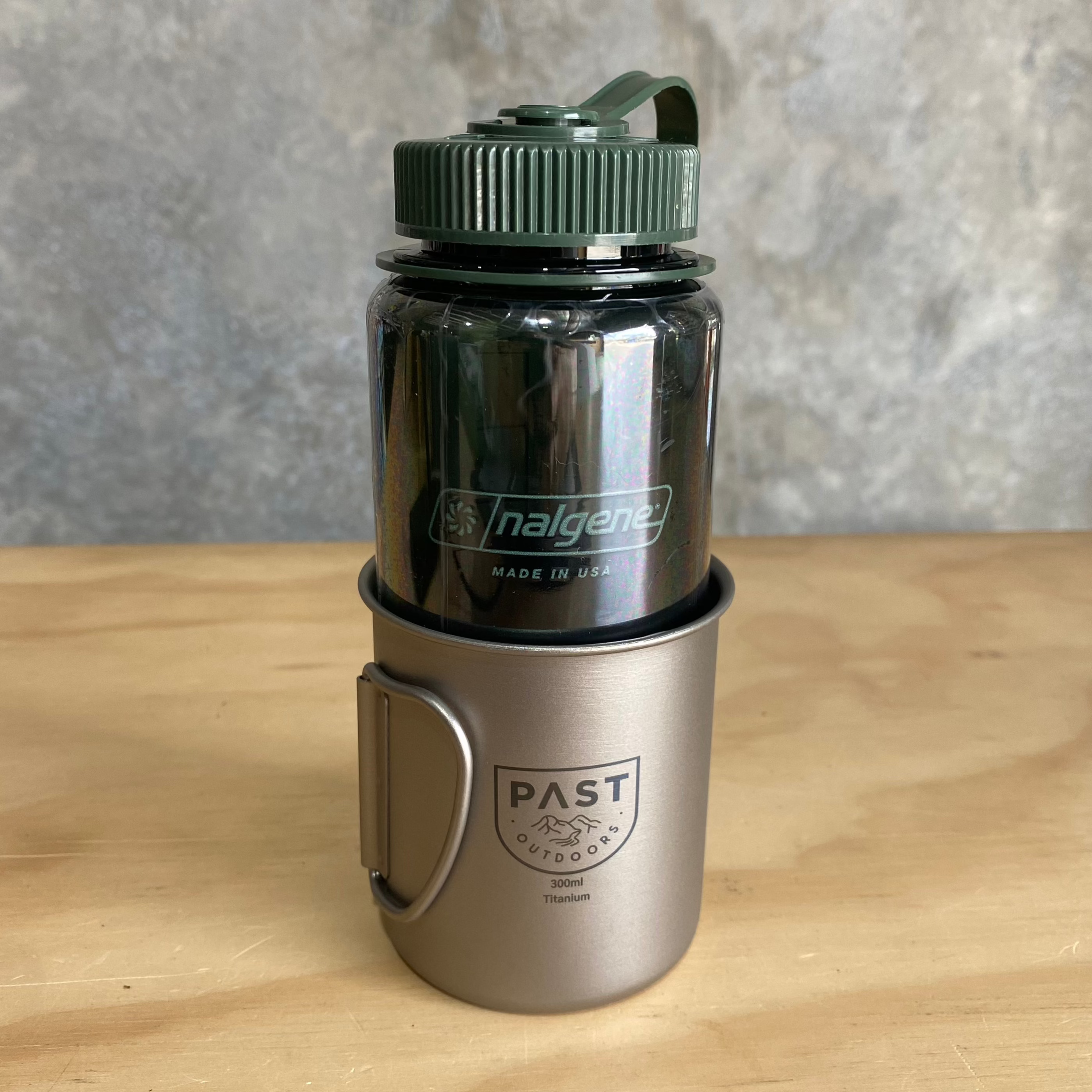 PAST Outdoors Originals Titanium Cup to suit 500ml Nalgene Bottle
