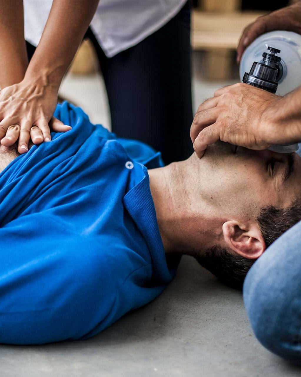 Provide First Aid to a male casualty