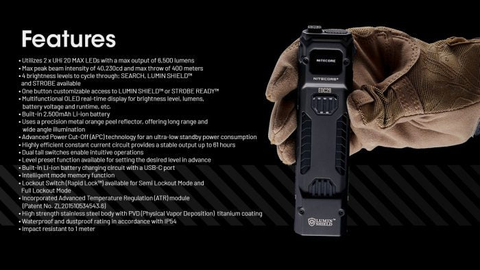 Nitecore EDC29 High-Performance Everyday Carry Flashlight