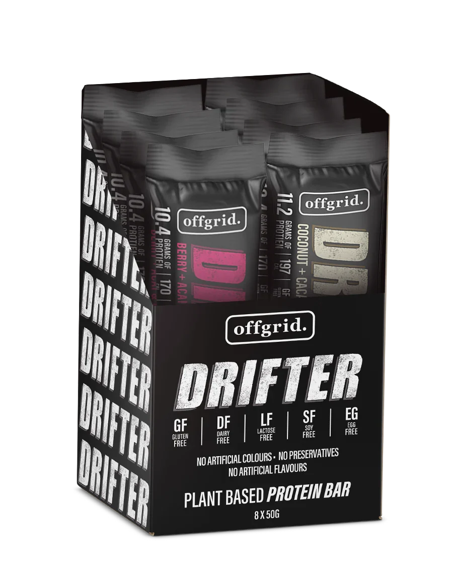 Offgrid Drifter Plant Based Energy Bar 50g Mixed Box 5