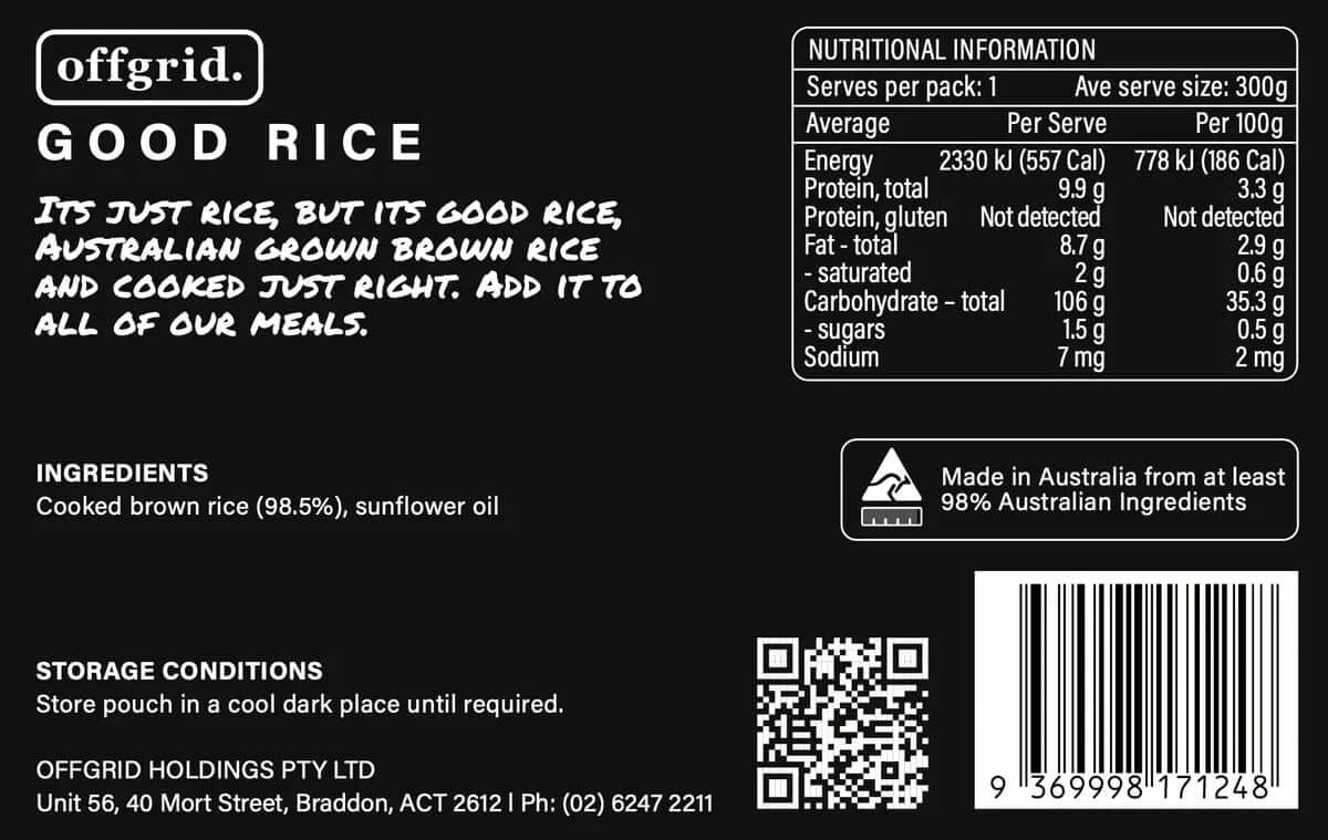 Offgrid Good Rice