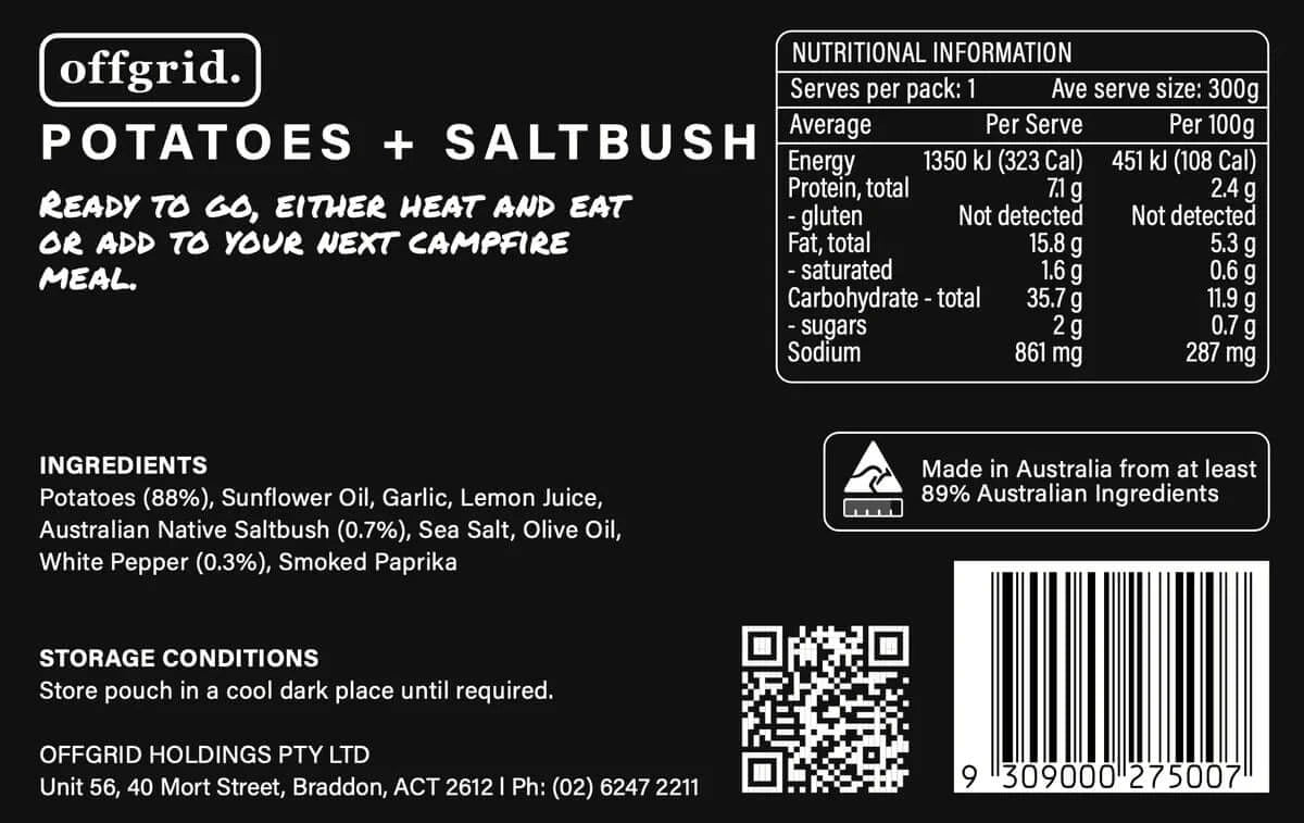 Offgrid Saltbush Potatoes