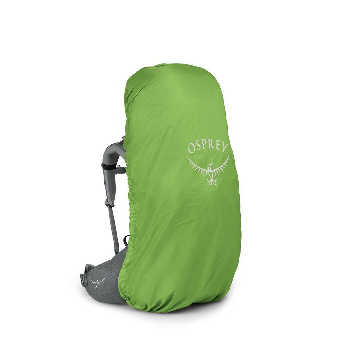 Osprey womens backpack waterpoof cover on a white background