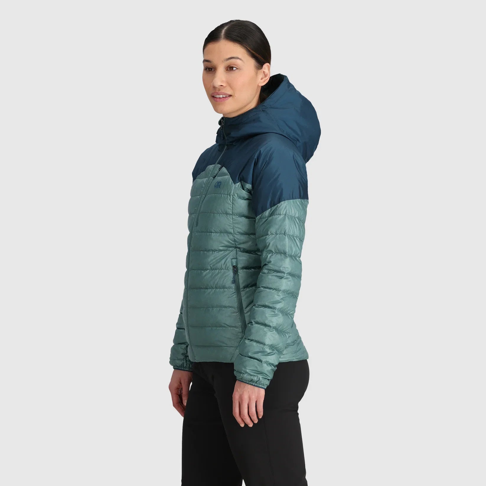 Outdoor Research Women's Helium Down Hoodie - Neptune Harbour 4
