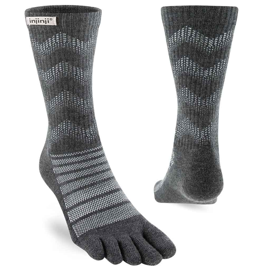 Injinji Outdoor Midweight Crew Wool Toe Socks 2