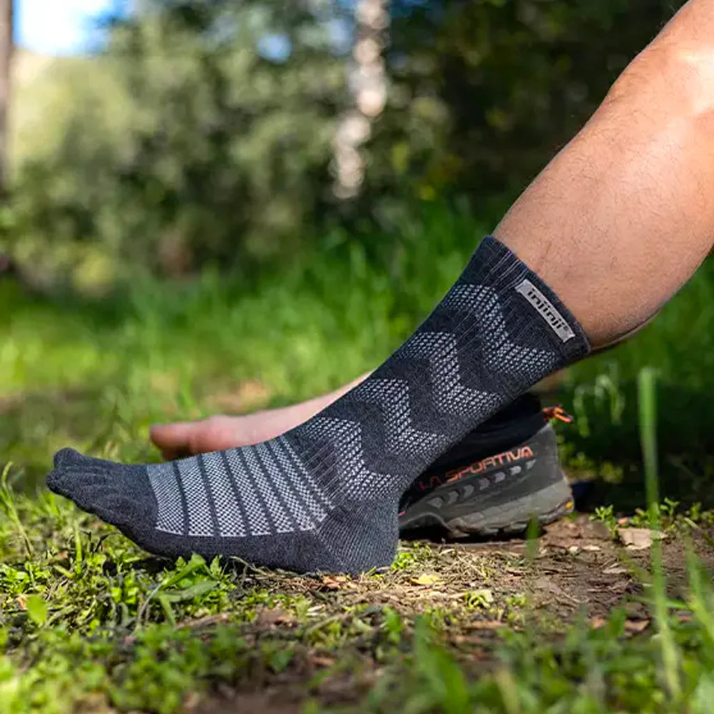 Injinji Outdoor Midweight Crew Wool Toe Socks