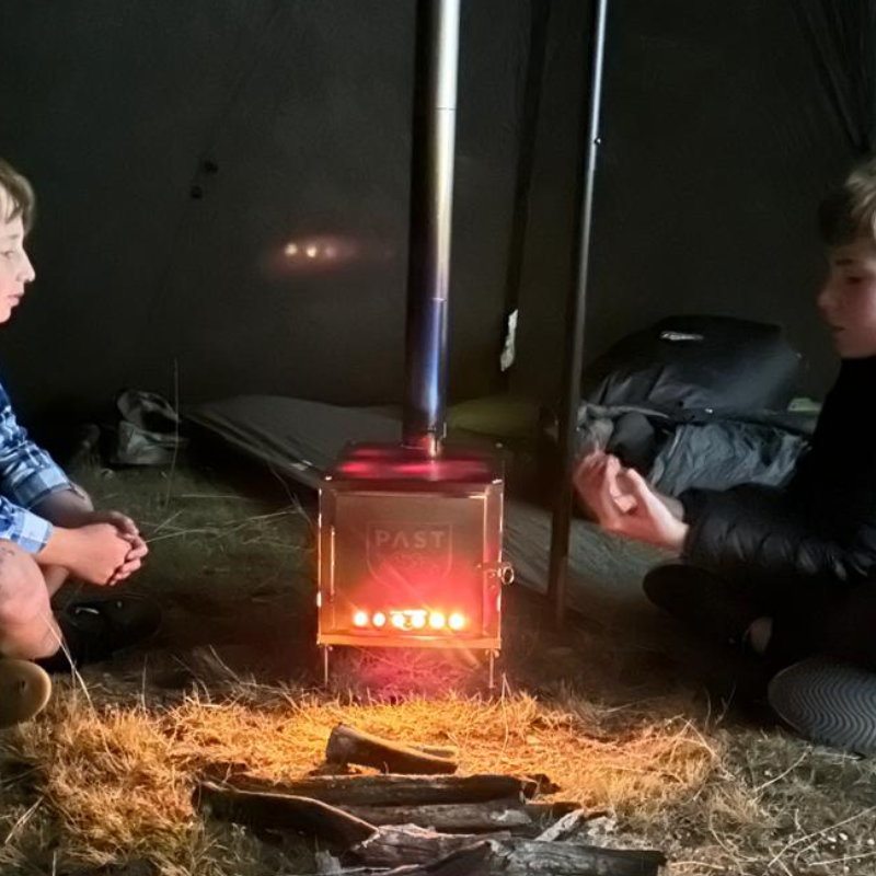 PAST Outdoors Originals Titanium Flatpack Fold-up Stove Large RENTAL 6