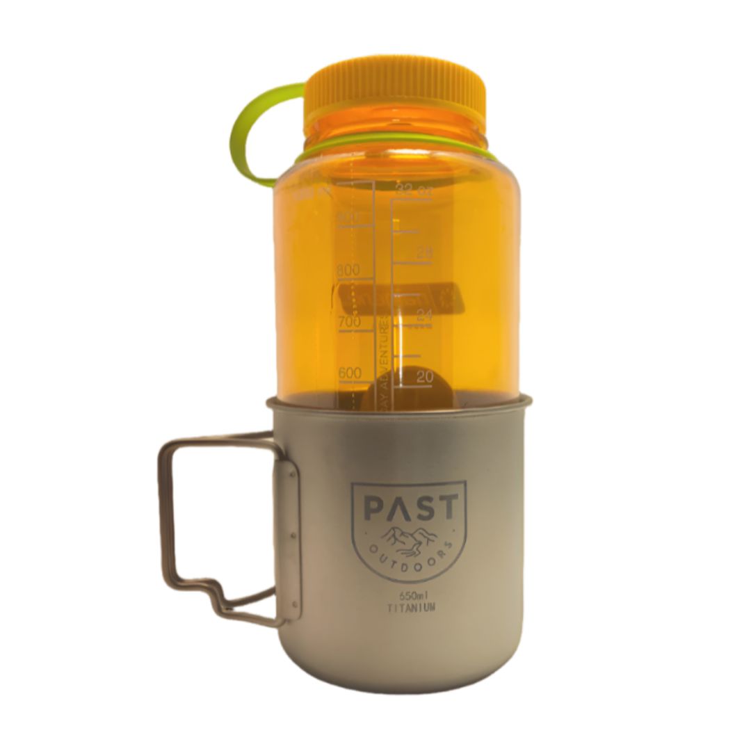 PAST Outdoors Originals Titanium Canteen Cup 1 Litre Nalgene