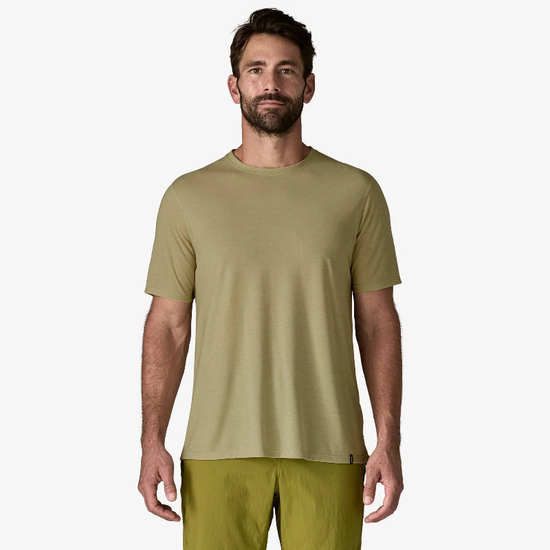 Patagonia Men's Capilene Cool Trail Shirt Worn by model showing the Front