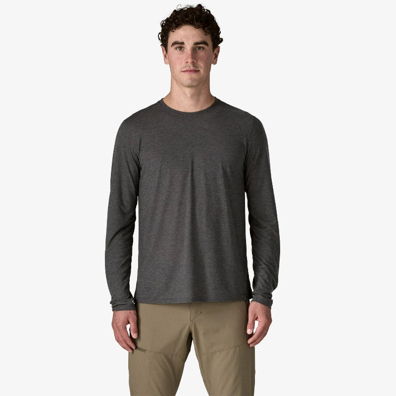 Patagonia Men's Long-Sleeved Capilene Cool Trail Shirt worn by a man