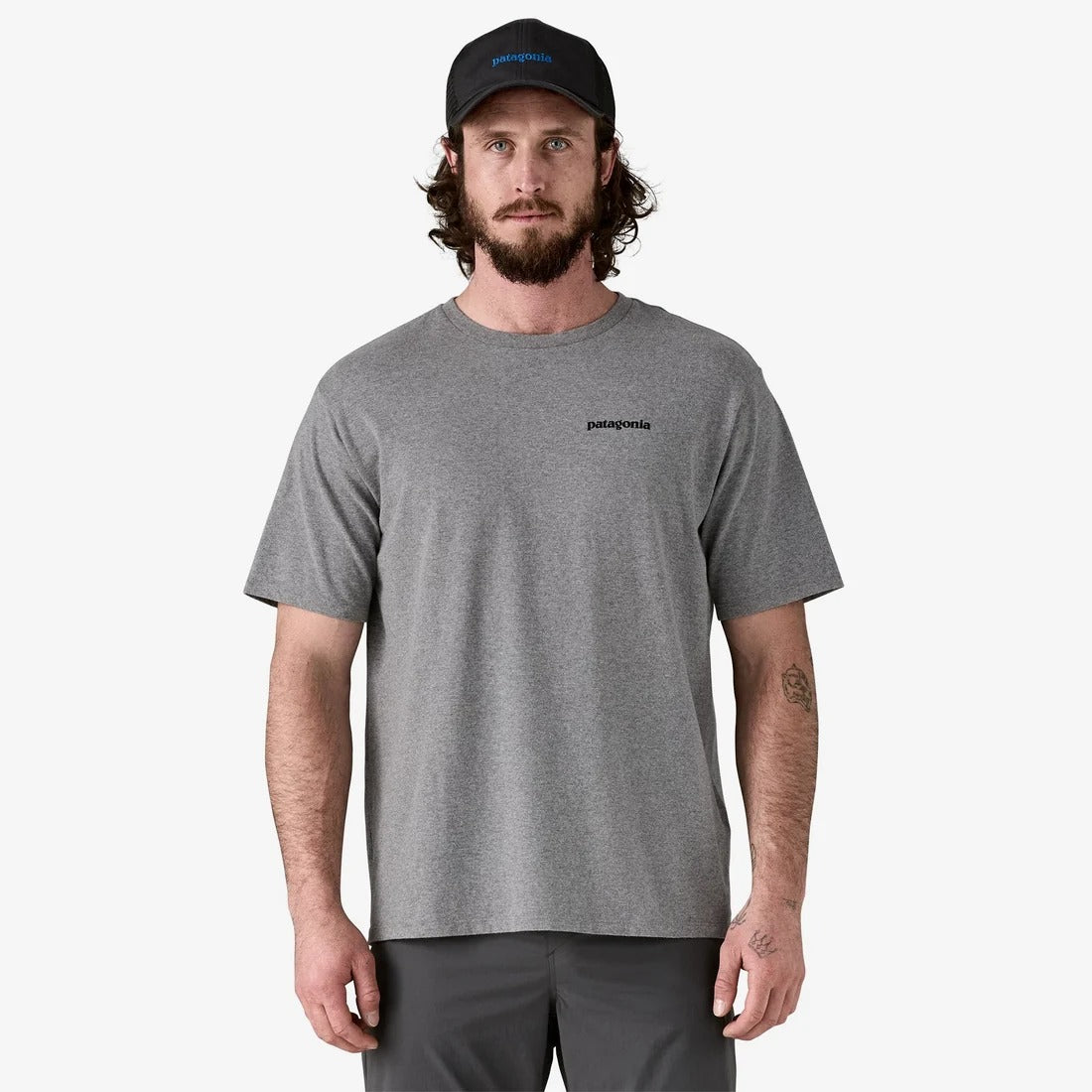 Patagonia Men's P-6 Logo Responsibili-Tee - Gravel Heather 7
