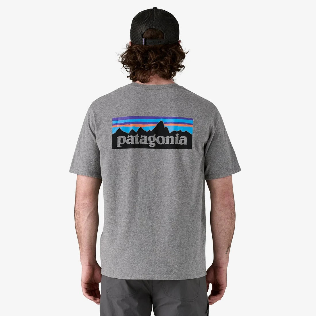 Patagonia Men's P-6 Logo Responsibili-Tee - Gravel Heather 8