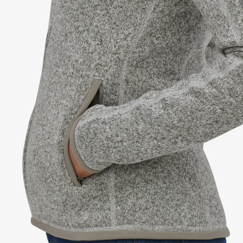Patagonia Women's Better Sweater Fleece Jacket with womans hand in her pocket