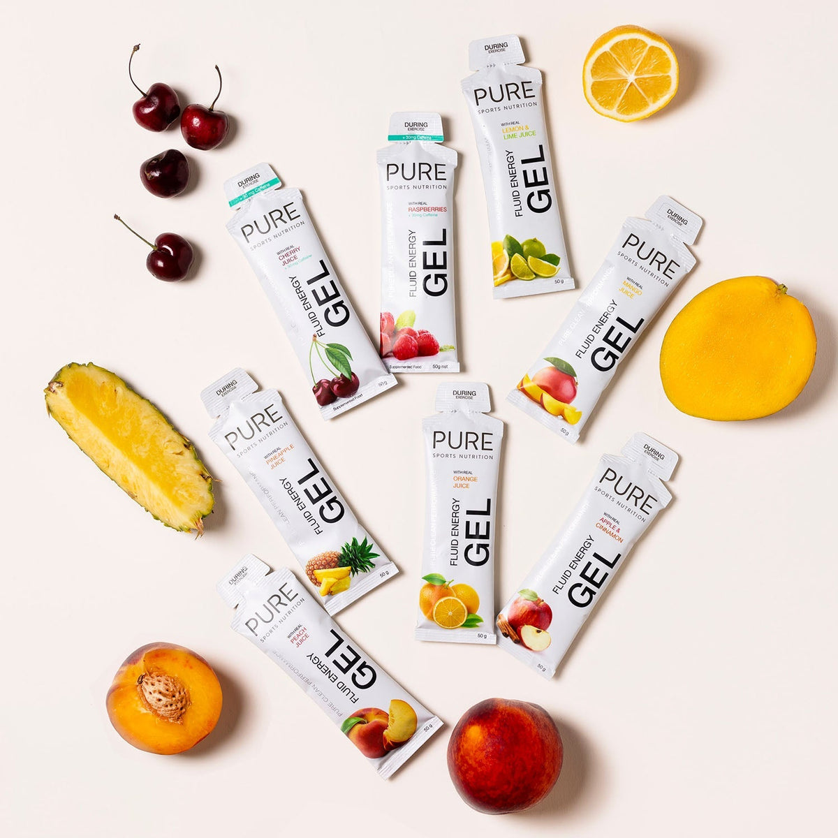PURE Fluid Energy Gel Box of 18 - Mango