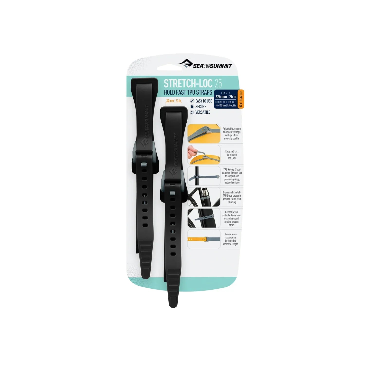 Sea To Summit Stretch-Loc TPU Luggage Strap 6
