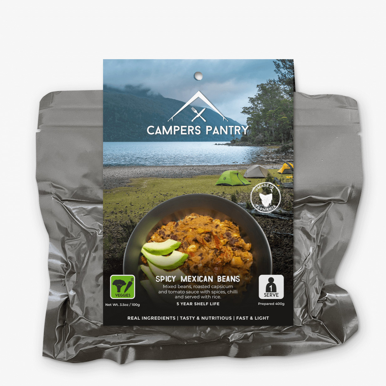 Campers Pantry Spicy Mexican Beans Exped Meal 2