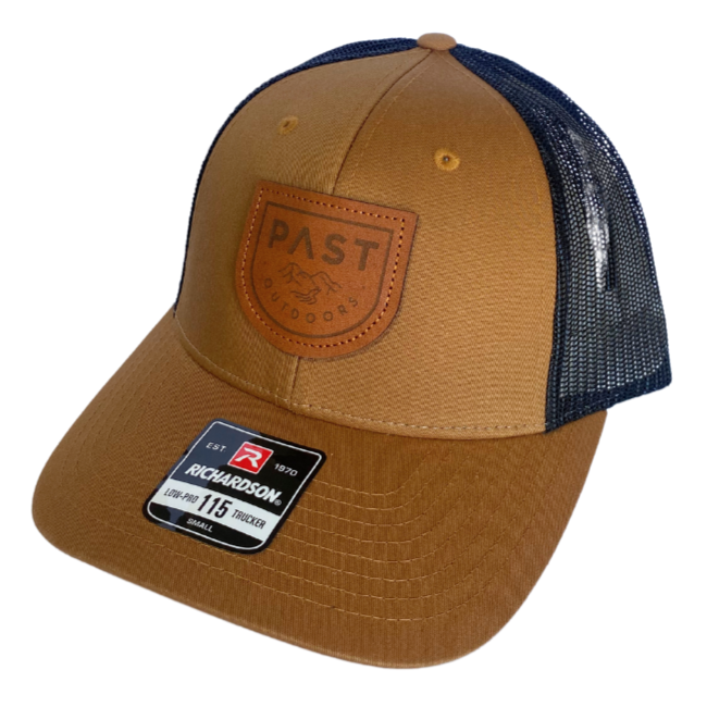 PAST Outdoors Originals Truckers Hat - Caramel Black 3