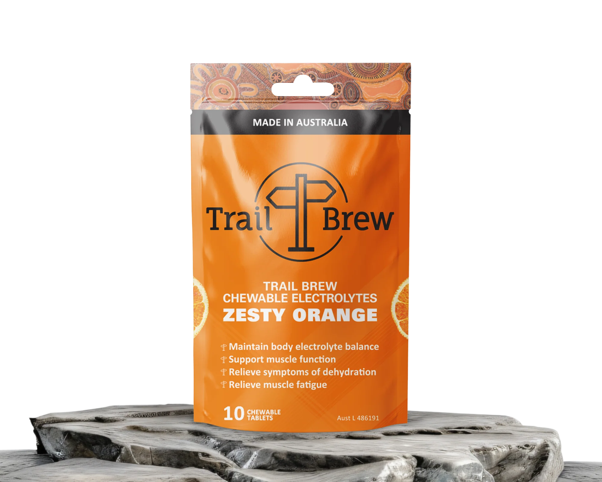 Trail Brew Chewable Electrolyte Tablets - Zesty Orange