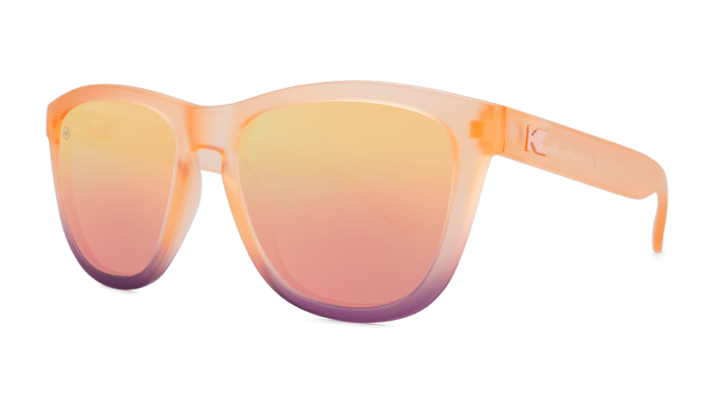 Knockaround Sunglasses Premiums - Frosted Rose Quartz Fade / Rose