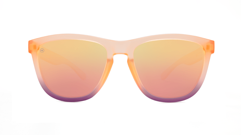 Knockaround Sunglasses Premiums - Frosted Rose Quartz Fade / Rose