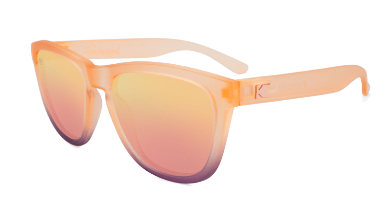 Knockaround Sunglasses Premiums - Frosted Rose Quartz Fade / Rose