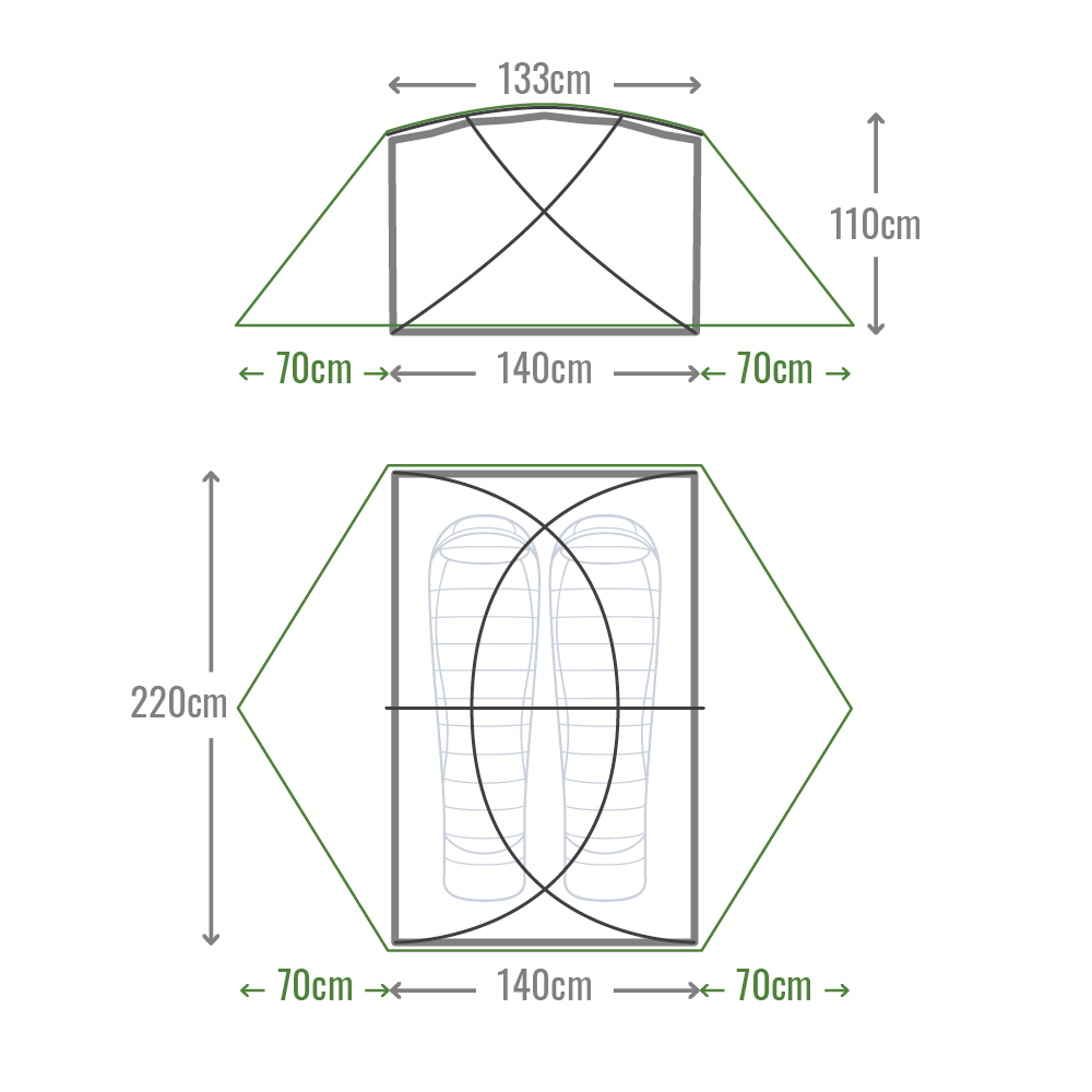 Mont Dragonfly 2 Person Four Season Tent