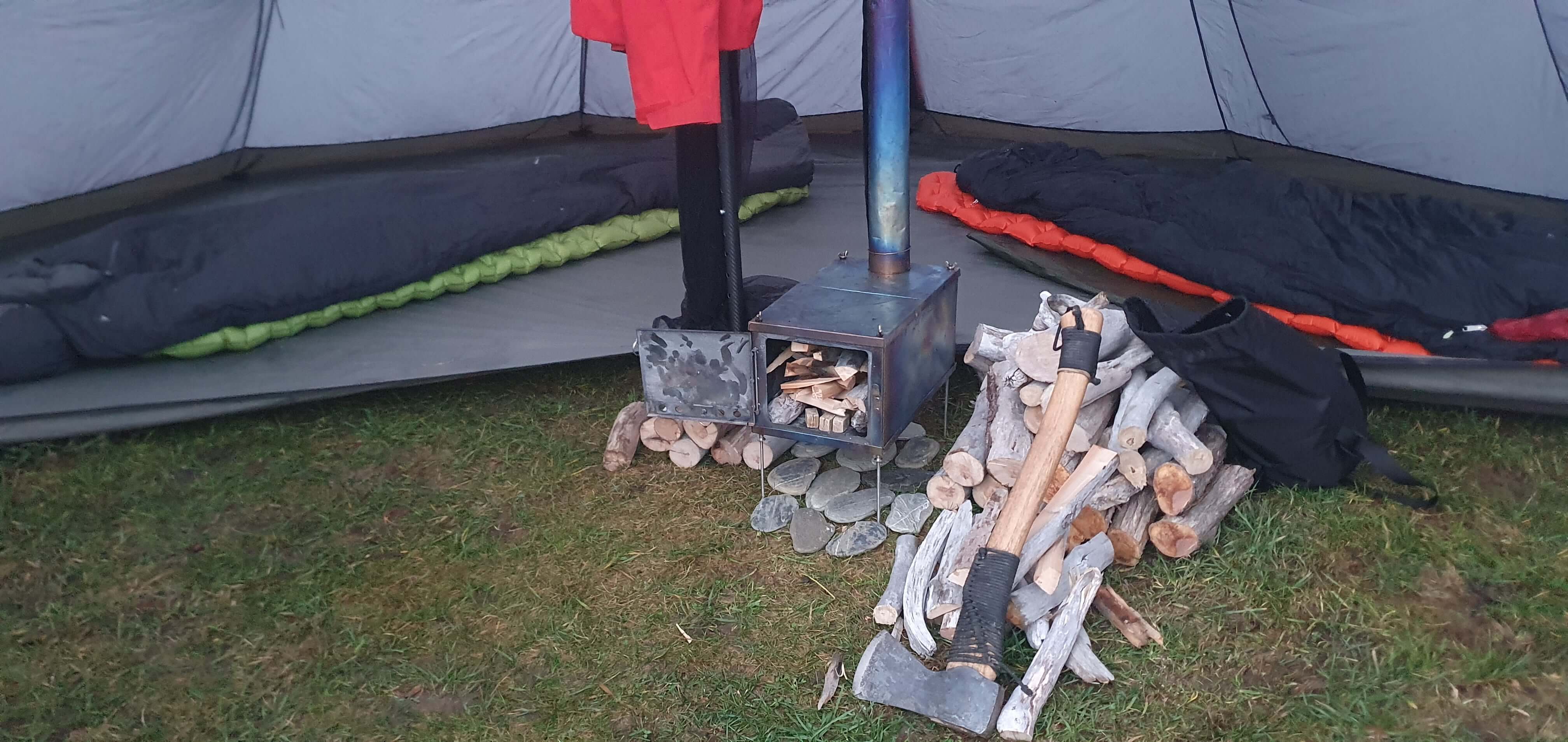 PAST Outdoors Originals Titanium Flatpack Fold-up Stove Medium