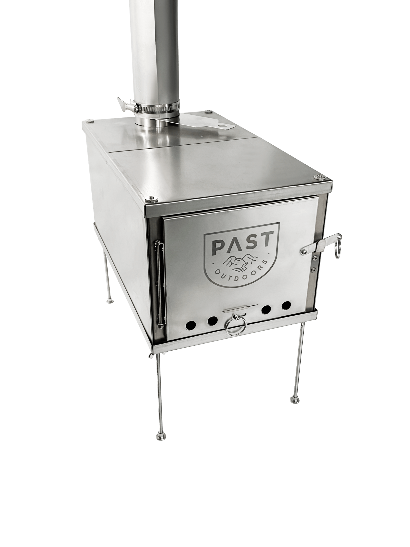PAST Outdoors Originals Titanium Flatpack Fold-up Stove Medium