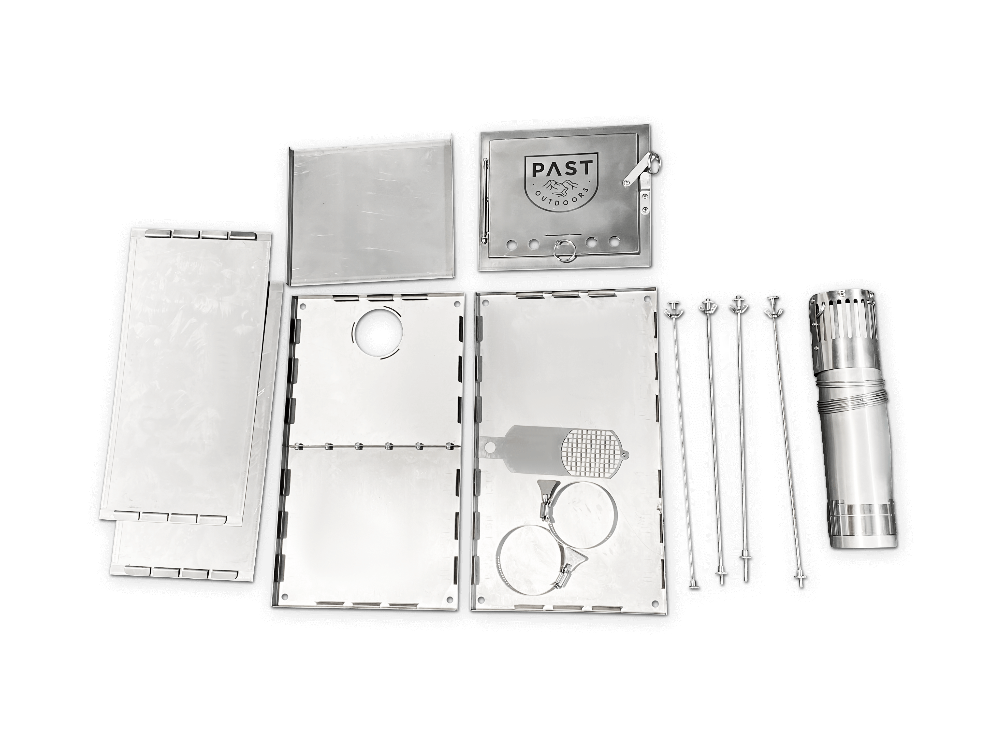 PAST Outdoors Originals Titanium Flatpack Fold-up Stove Medium