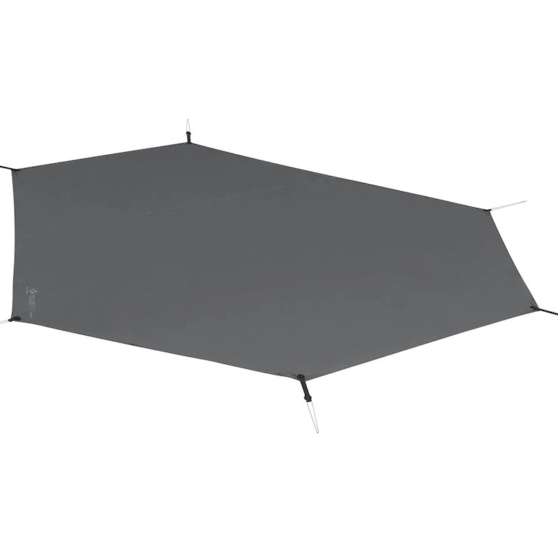 A sea to summit telos tent footprint on awhite background