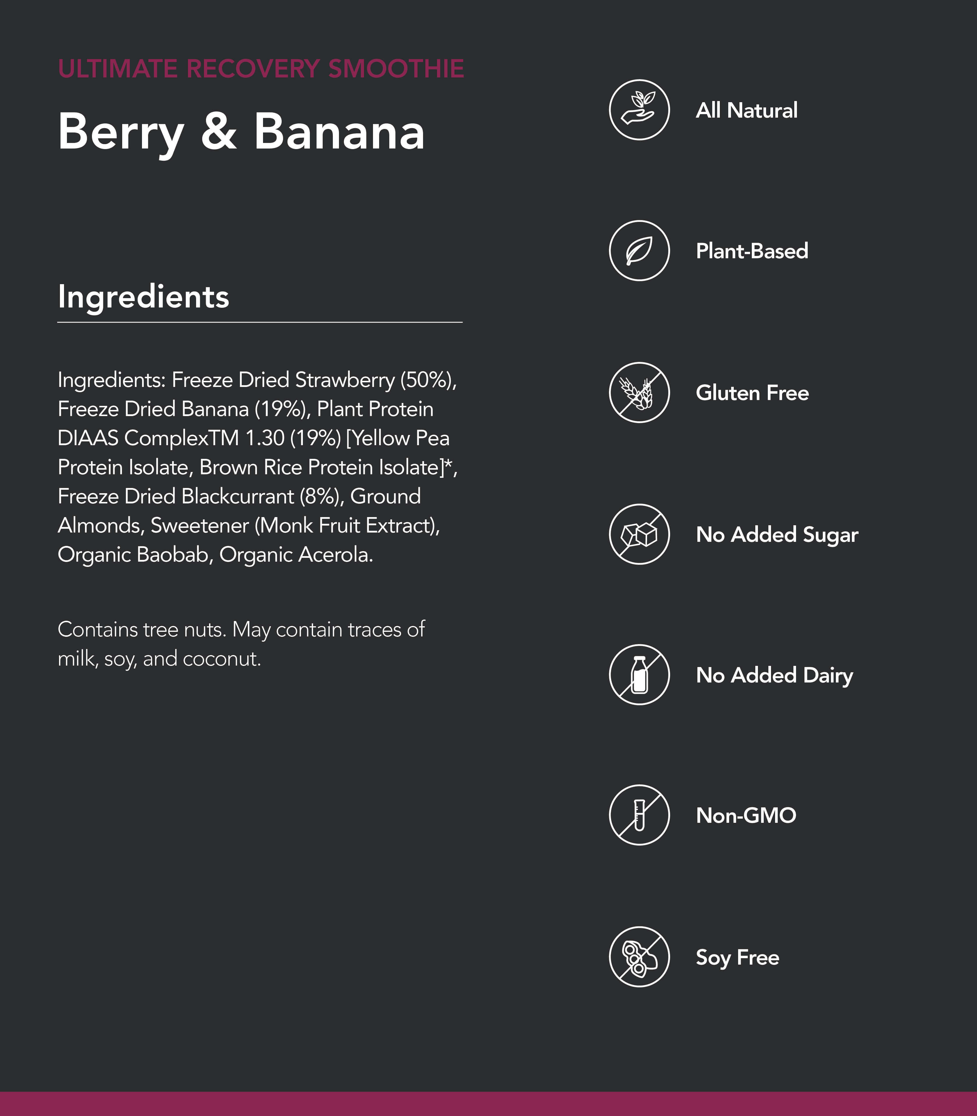 Radix SMOOTHIE | Ultimate Post-Workout | Plant-Based Berry & Banana v2