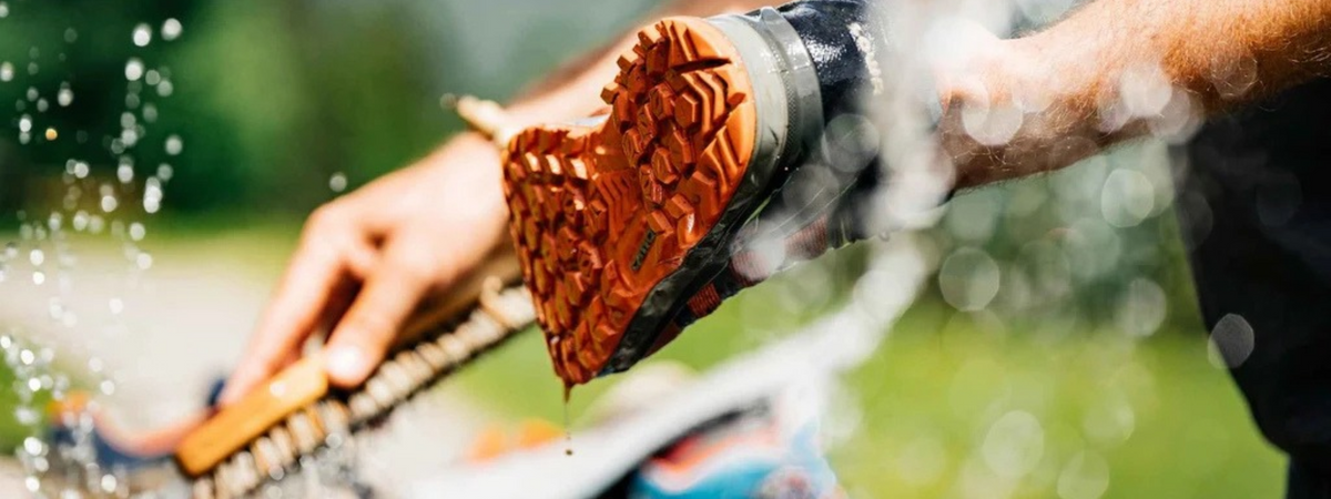 Leather hiking boot care
